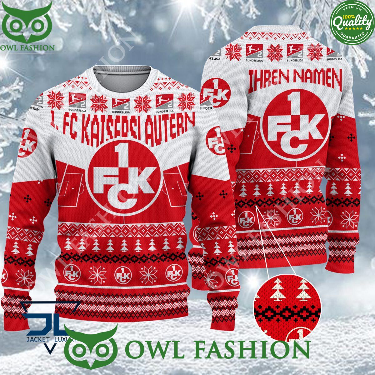 1. FC Kaiserslautern Limited For Bundesliga Fans Ugly Sweater Jumper