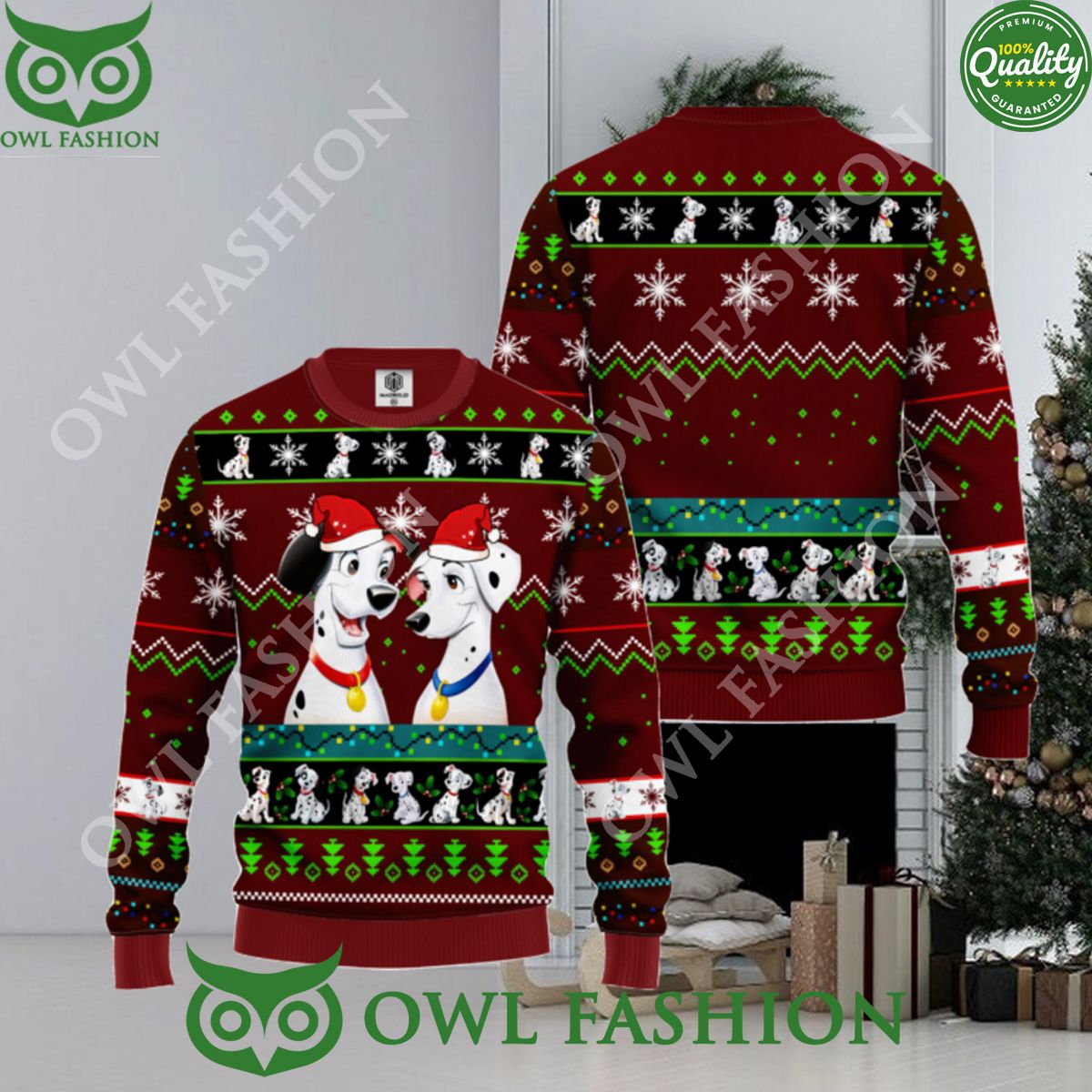 101 Dalmatians Ugly Christmas sweater