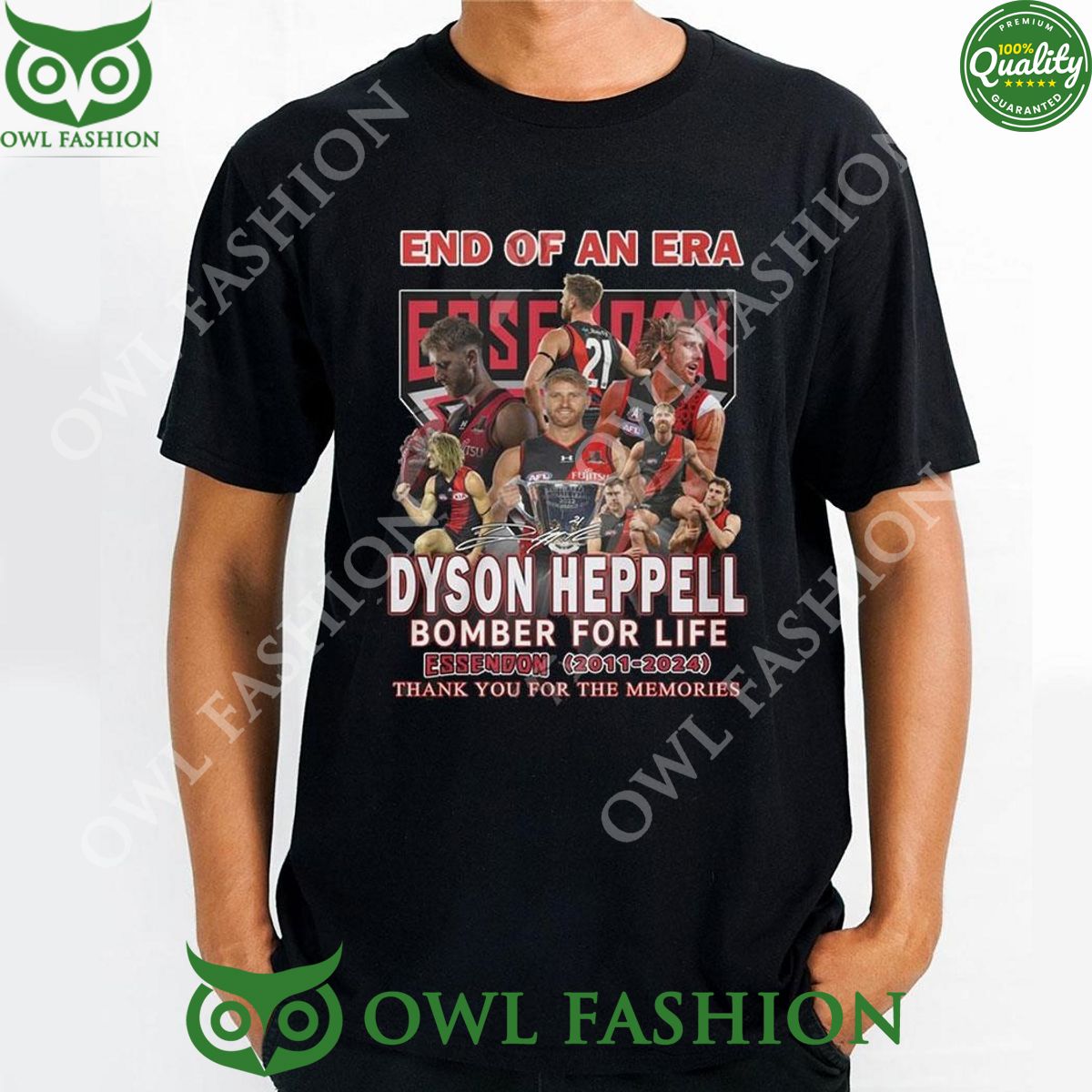 2011 2024 Thank You For The Memories End Of An Era Dyson Heppell Bomber For Life Essedon t Shirt