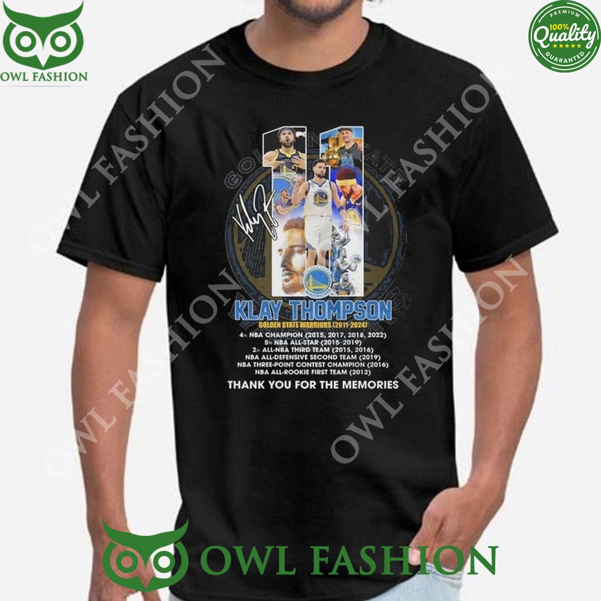 2011 2024 Thank You For The Memories Golden State Warriors Klay Thompson Signature t Shirt