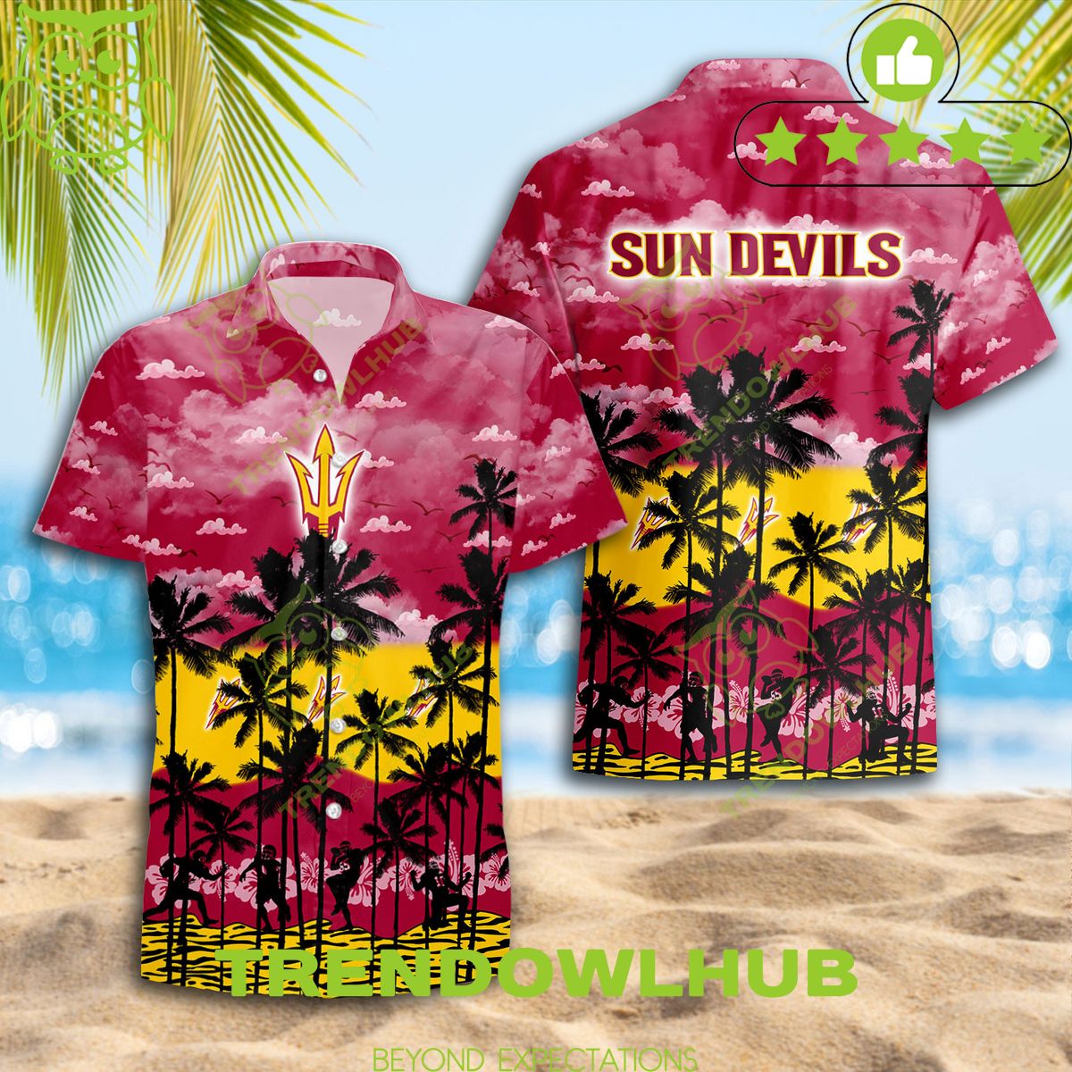 2024 Arizona State Sun Devils Limited version Hawaiian Shirt Trending Summer