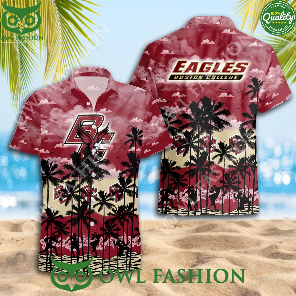 2024 Boston College Eagles NCAA New Design Hawaiian Shirt Trending Summer