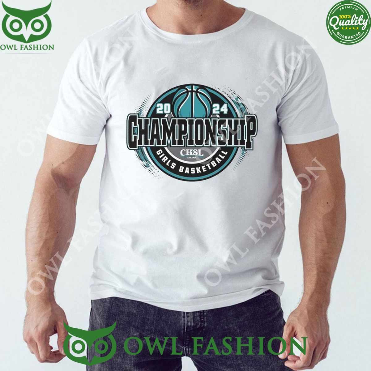 2024 Chsl Girls Basketball Championship Logo T-shirt