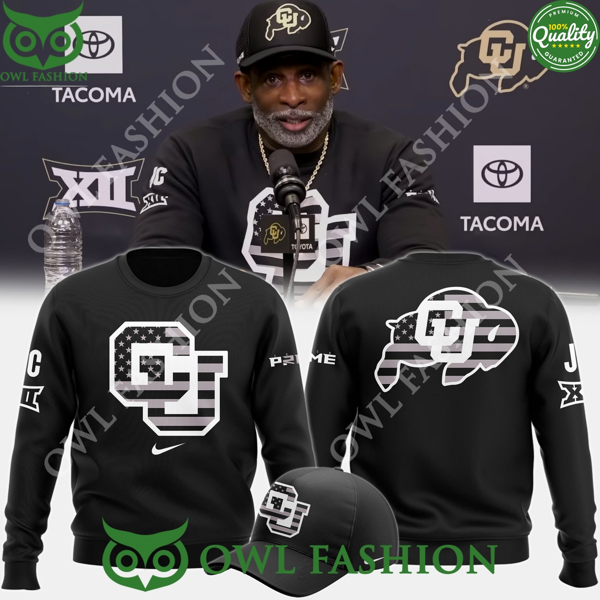 2024 Colorado Buffaloes Football Salute to Service Black sweater