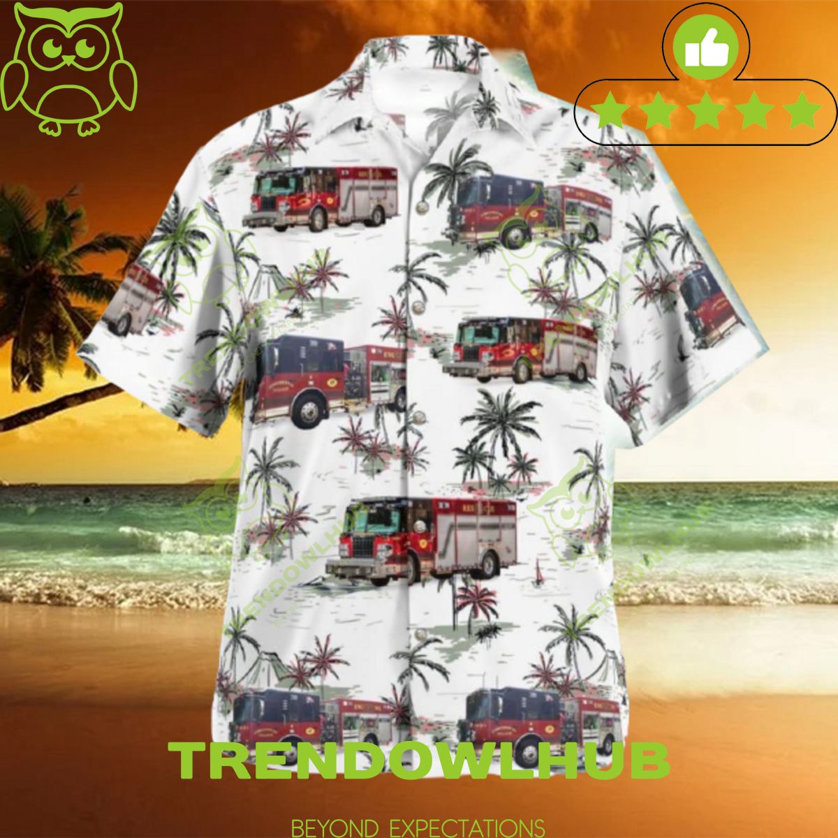 2024 Continental Village Vol. Fire Department Garrison New York Hawaiian Shirt