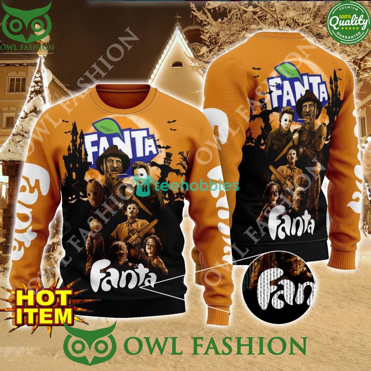 2024 Fanta Horror Halloween Night Ugly Sweater