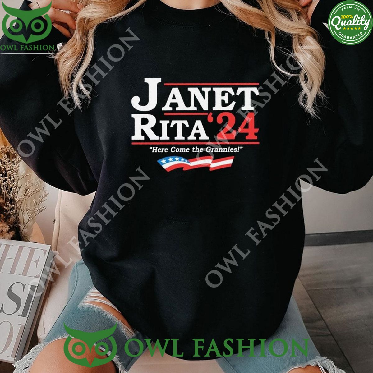 2024 Janet Rita Here Come The Grannies Shirt t shirt