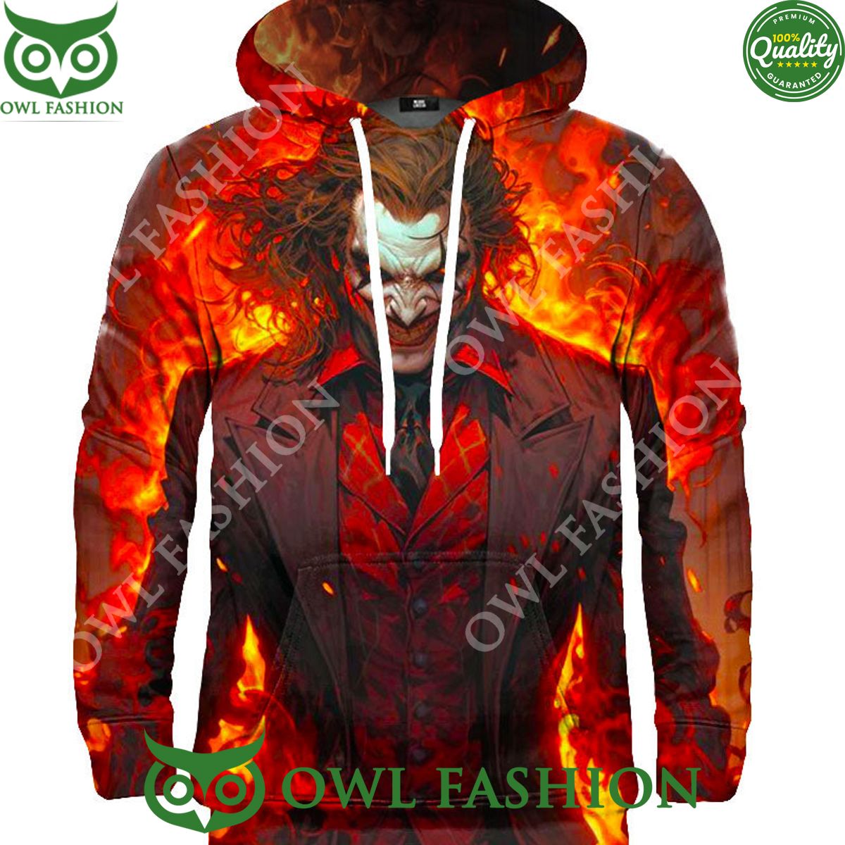 2024 Joker in Fire Burning hoodie