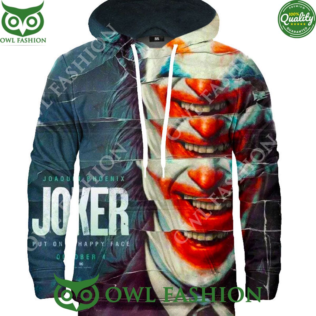 2024 Joker Joaquin Phoenix Put On Happy Face hoodie
