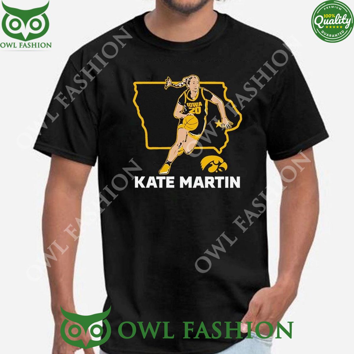 2024 Kate Martin Iowa Hawkeyes State Star t Shirt