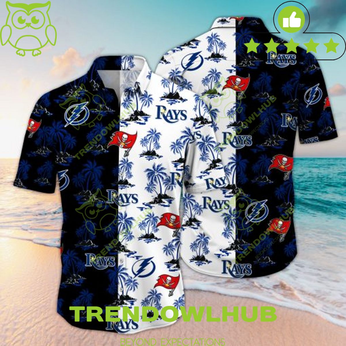 2024 Lightning Tampa Bay Rays Red Pirate Hawaiian shirt