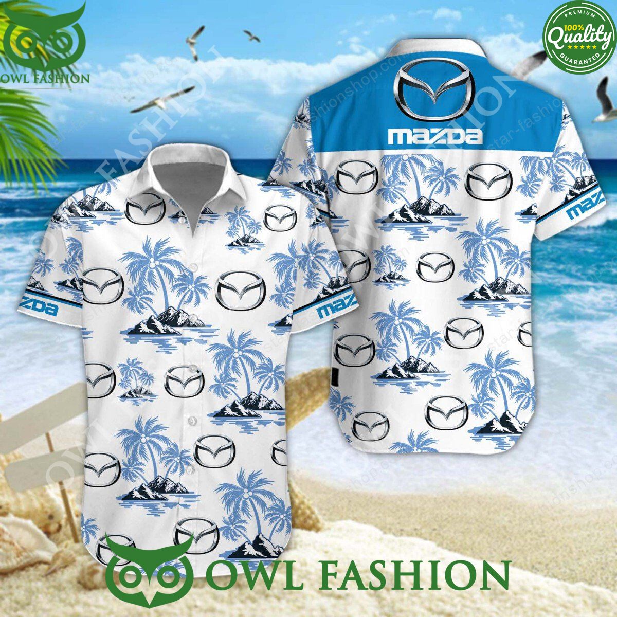 2024 Mazda Motor Corporation Custom Color Hawaiian shirt and short