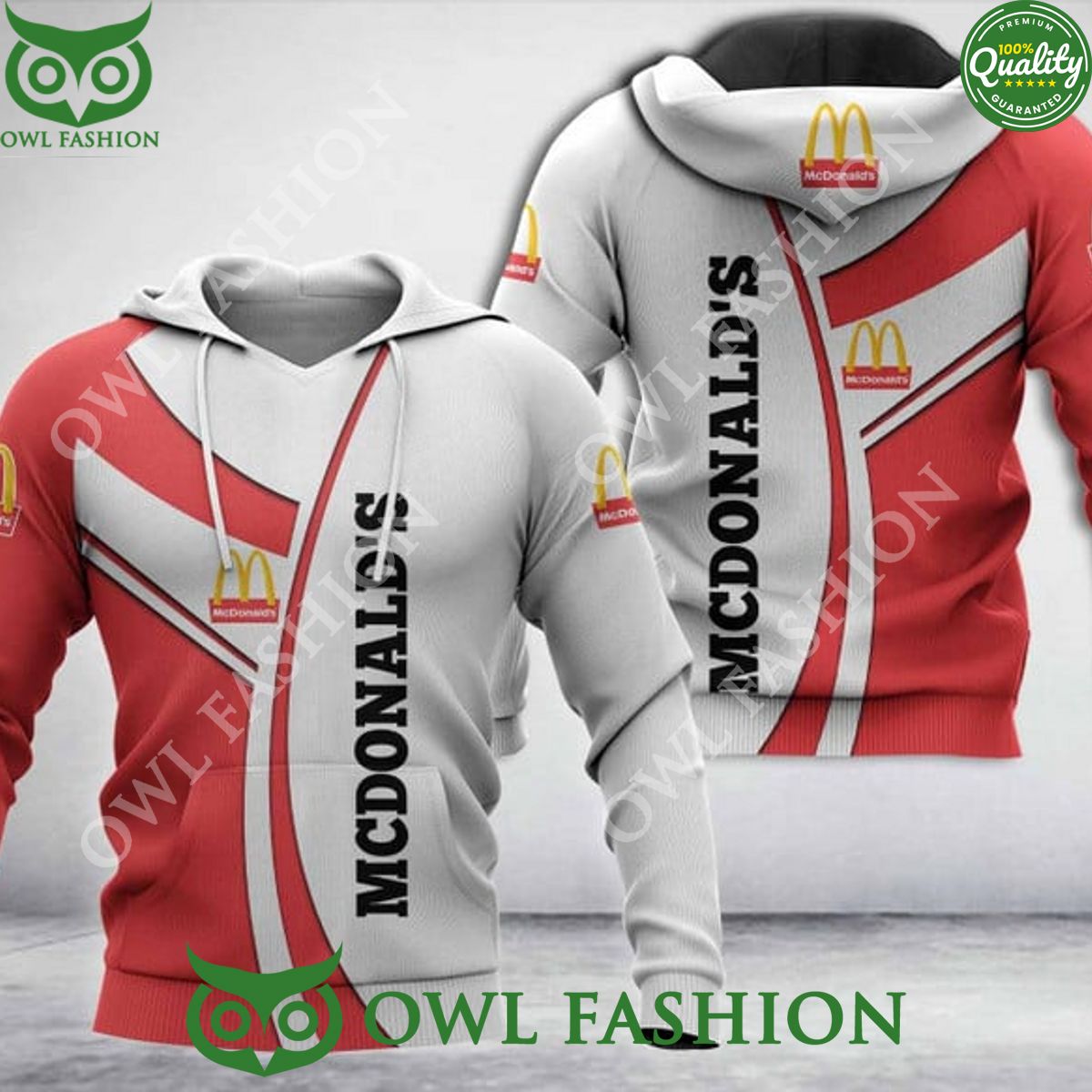 2024 McDonald's fast food chain new design printed hoodie