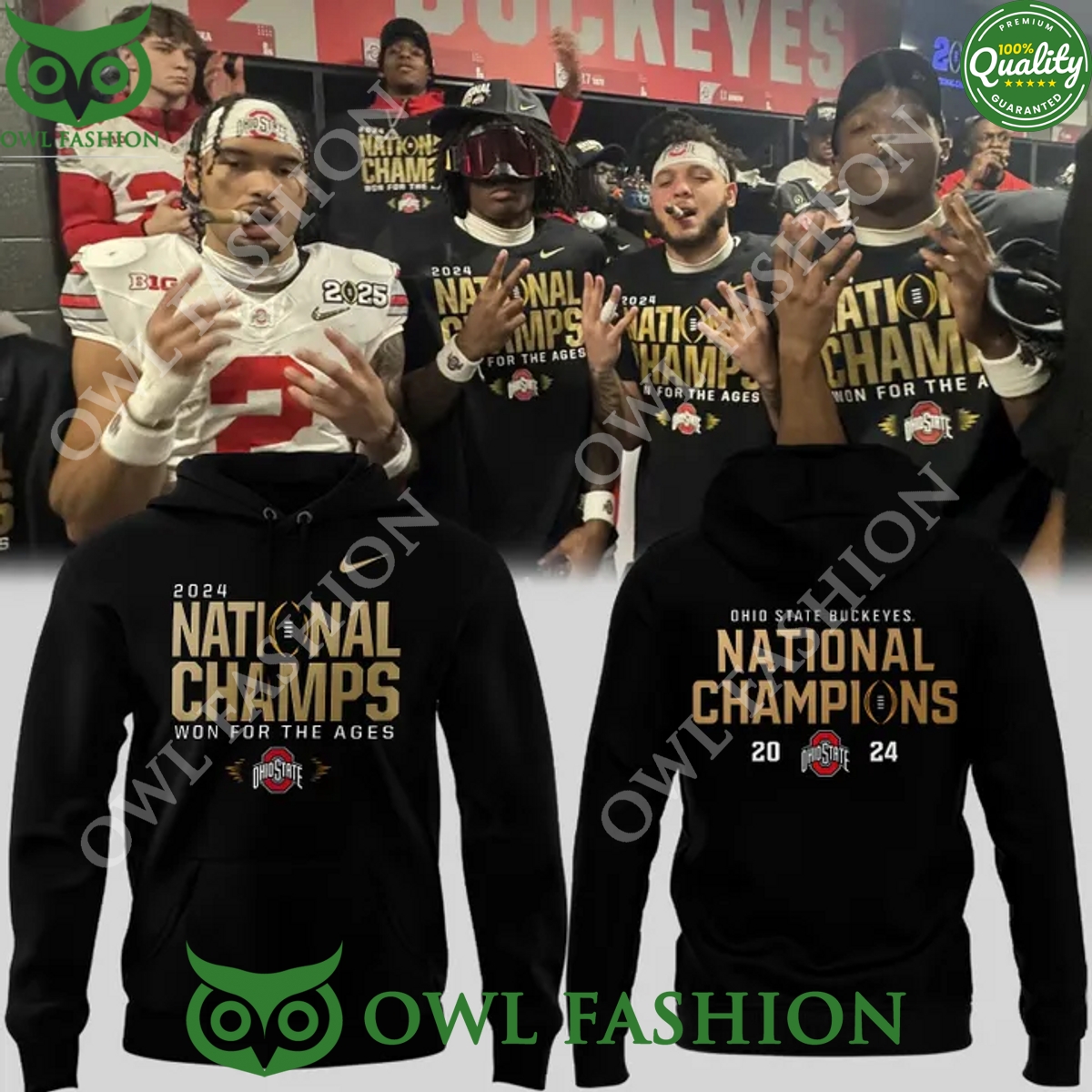 2024 National Champions Ohio State Buckeyes Hoodie