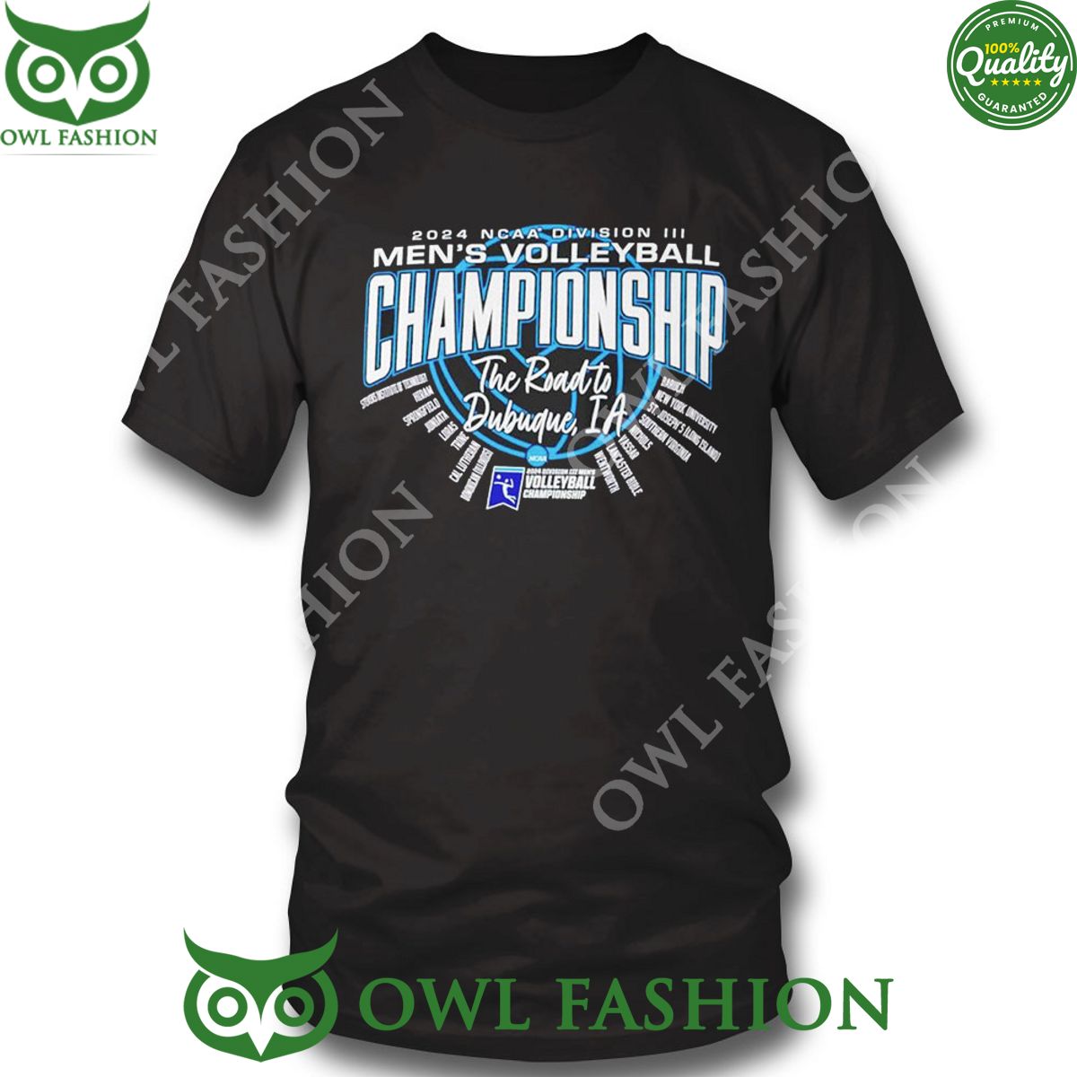 2024 Ncaa Division Iii Men's Volleyball Championship The Road To Dubuque Ia Shirt Hoodie
