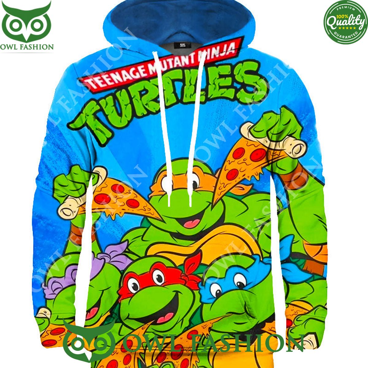 2024 Ninja Turtles With Pizza Favourite Thing Hoodie