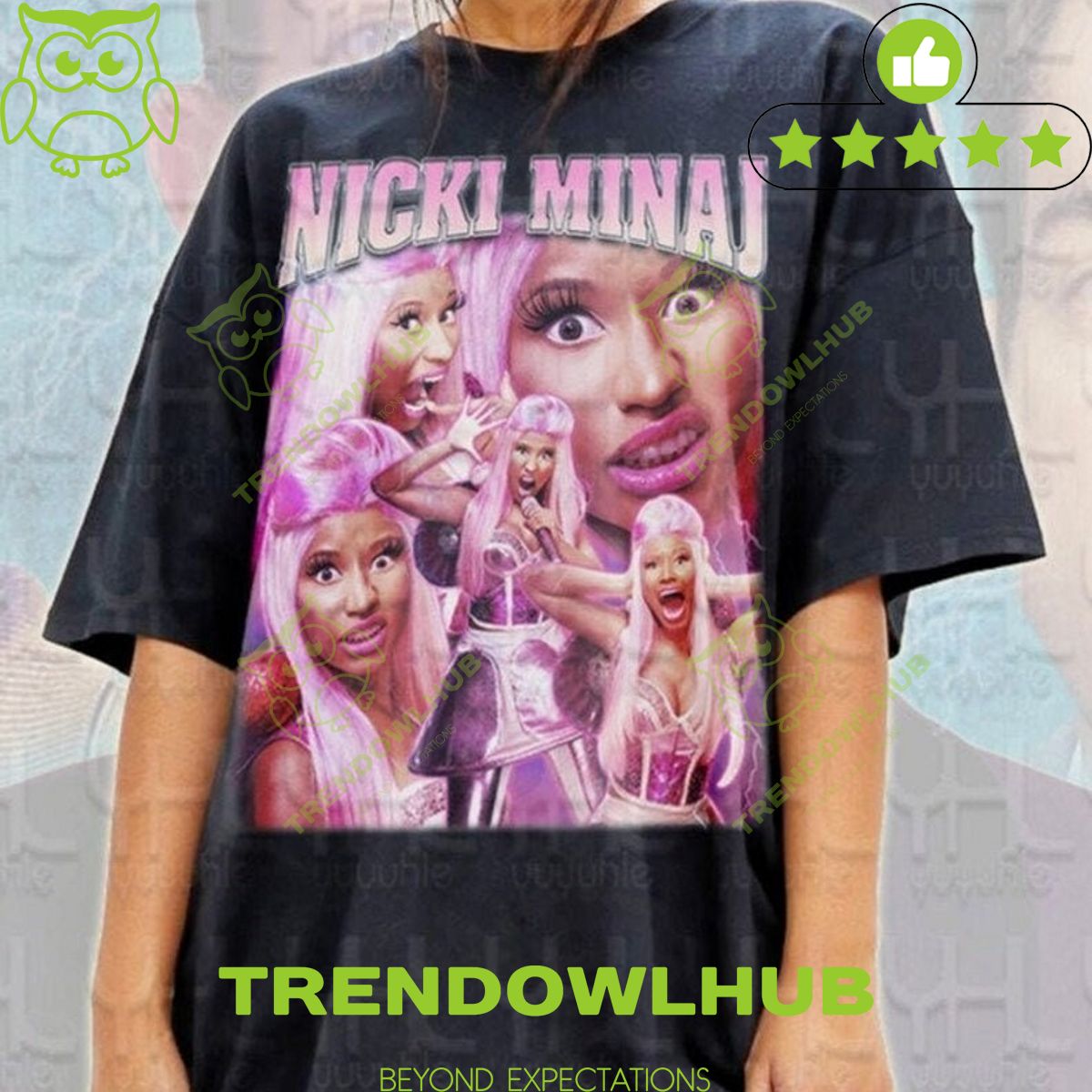 90s Vintage Art Nicki Minaj Barbie Hip Hop Rap Unisex T Shirt