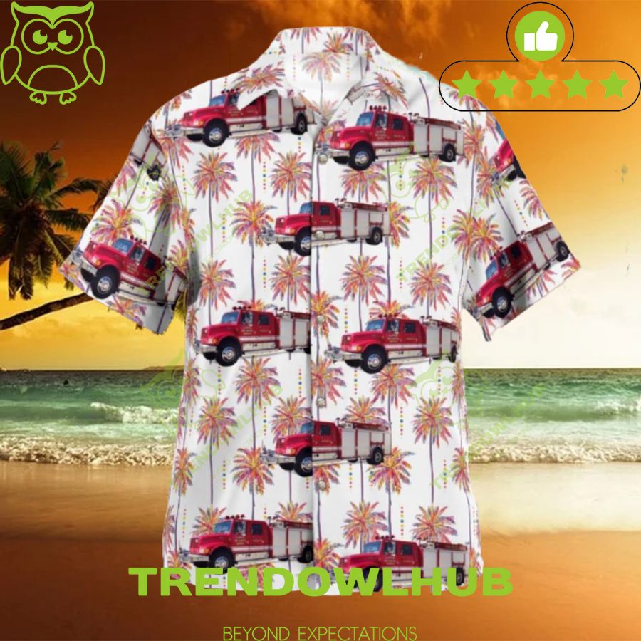 2024 Florosa Fire Department Rescue 5 Summer Hawaiian Shirt