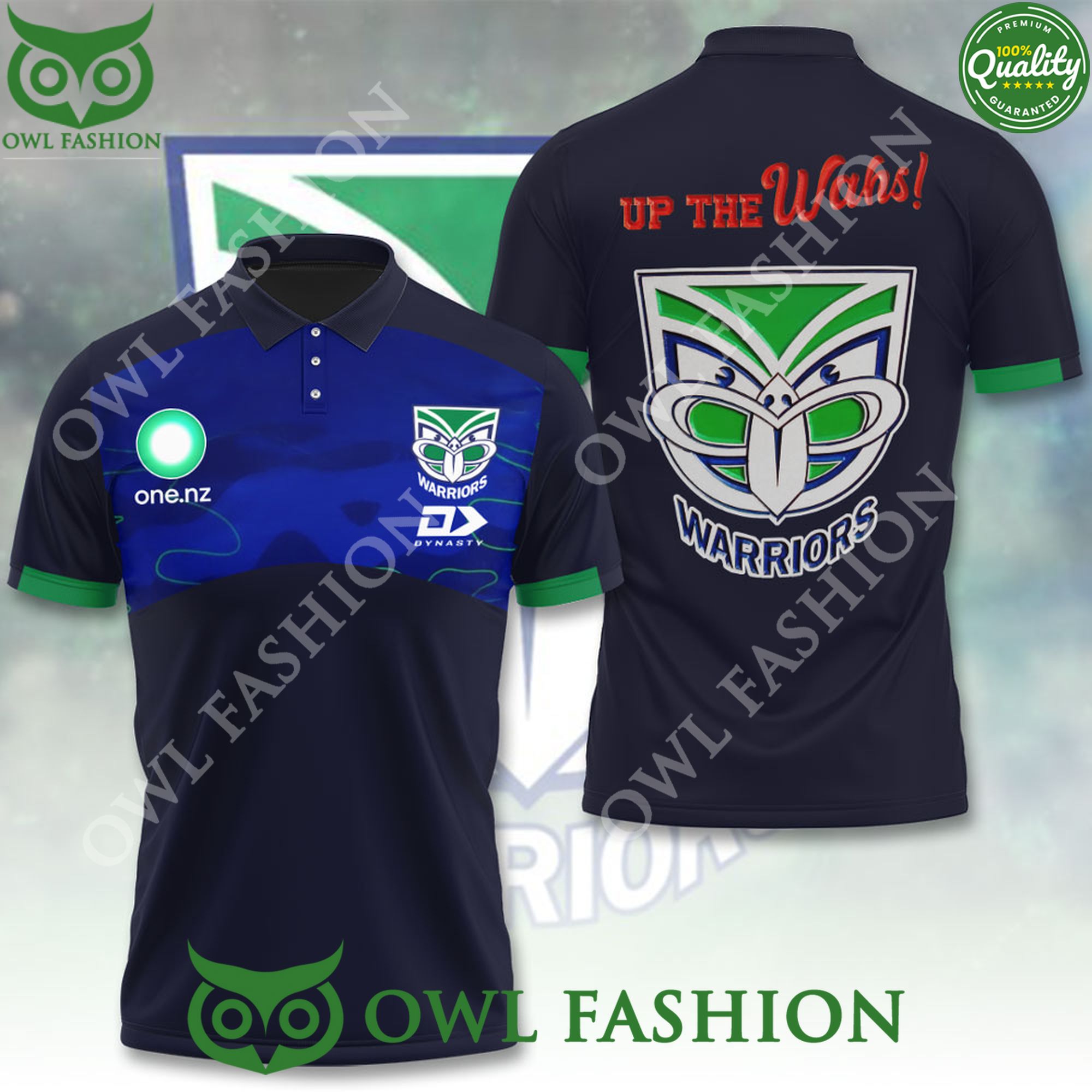 New Zealand Warriors NRL Up the Wahs 3D t shirt