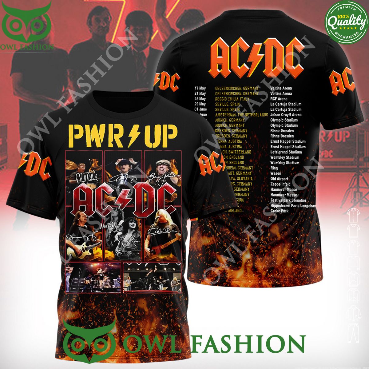 ACDC Power Up Album Tour 3D T-Shirt