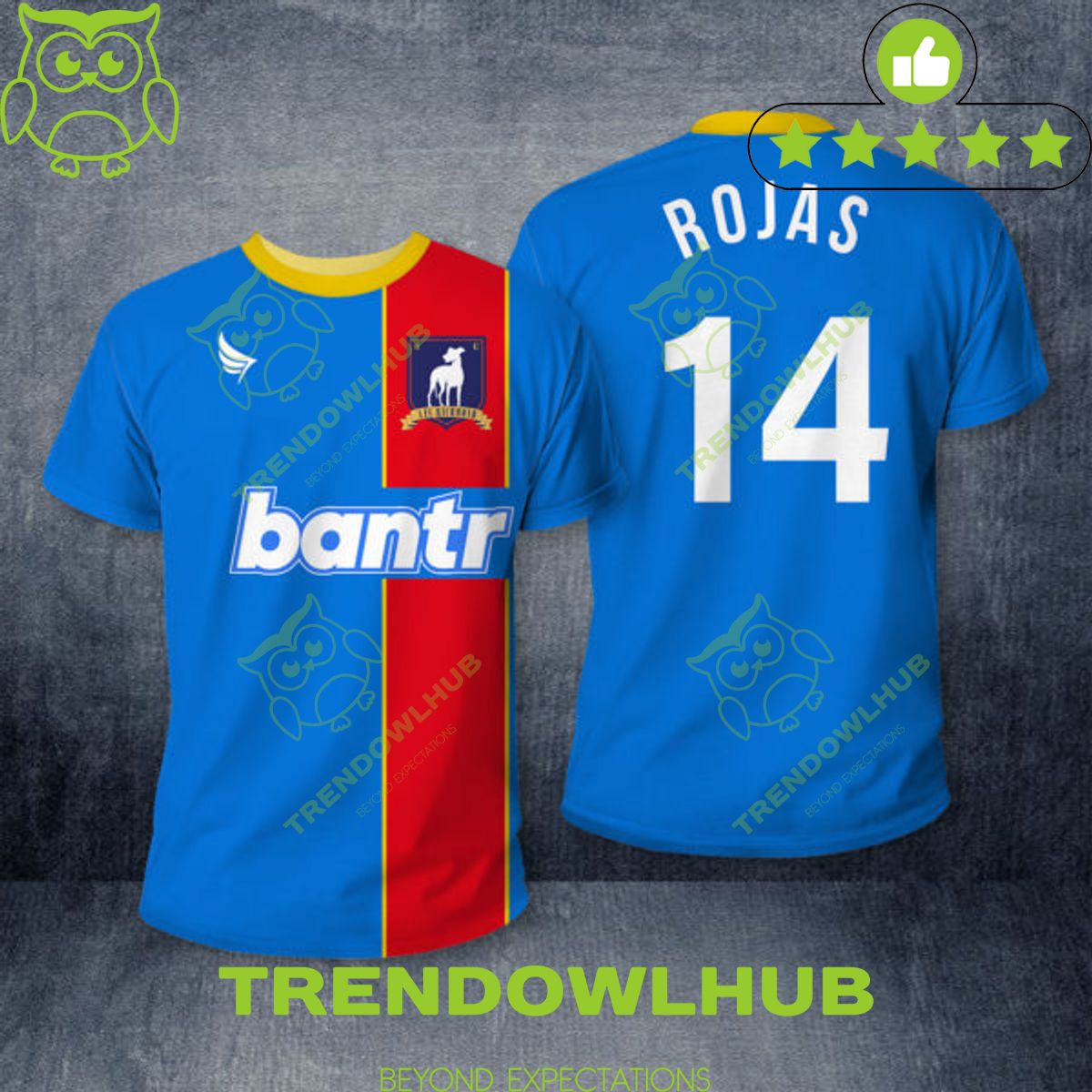 AFC RICHMOND ROJAS 14 bantr Jersey t Shirt Custom Name and number