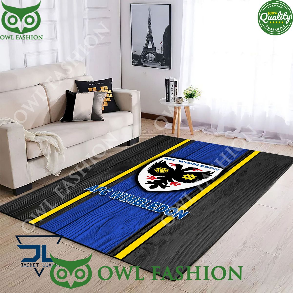 AFC Wimbledon EFL Football Living room Rug Carpet Decor
