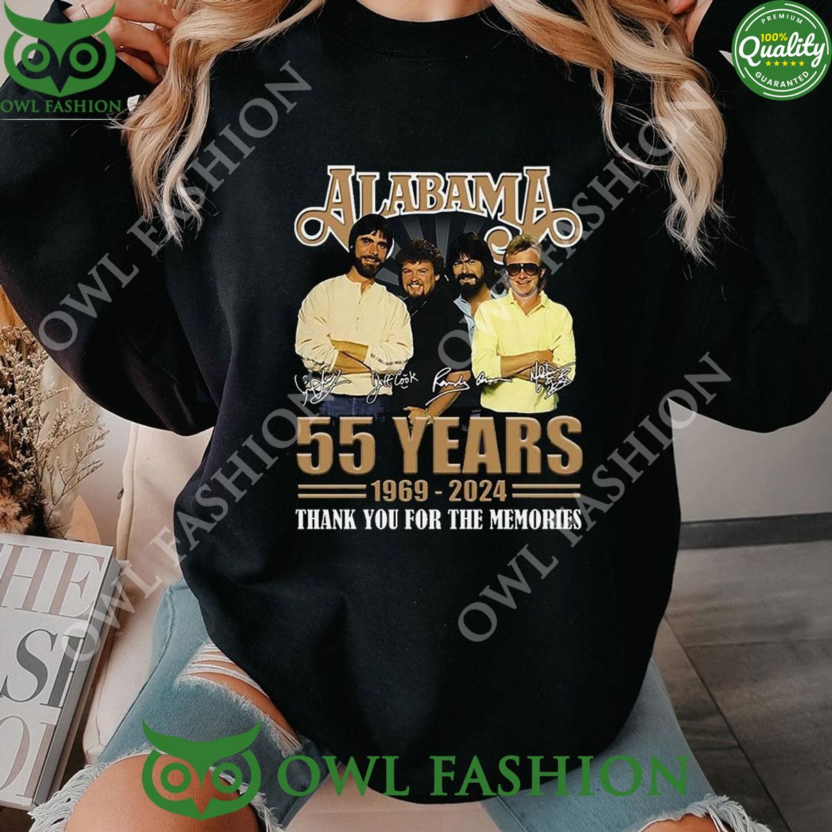 Alabama 55 Years 1969 – 2024 Thank You For The Memories t shirt