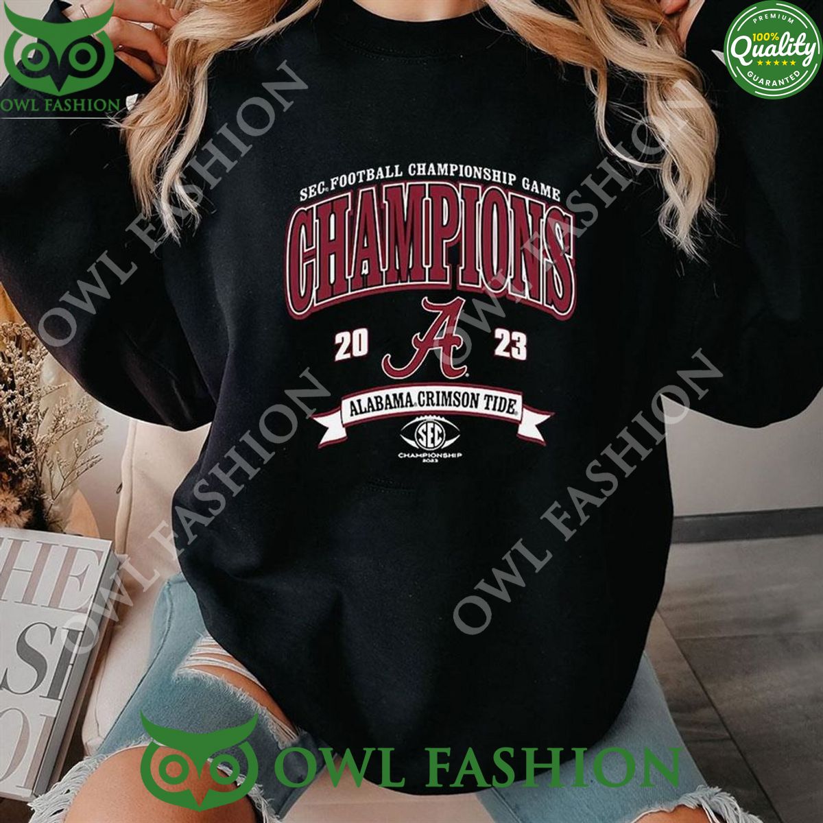 Alabama Crimson Tide 2023 Sec Champs Conference sweatshirt 