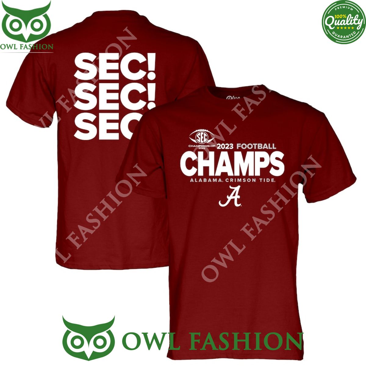 Alabama Crimson Tide Blue 84 2023 SEC Football Conference Champions Locker Room T Shirt