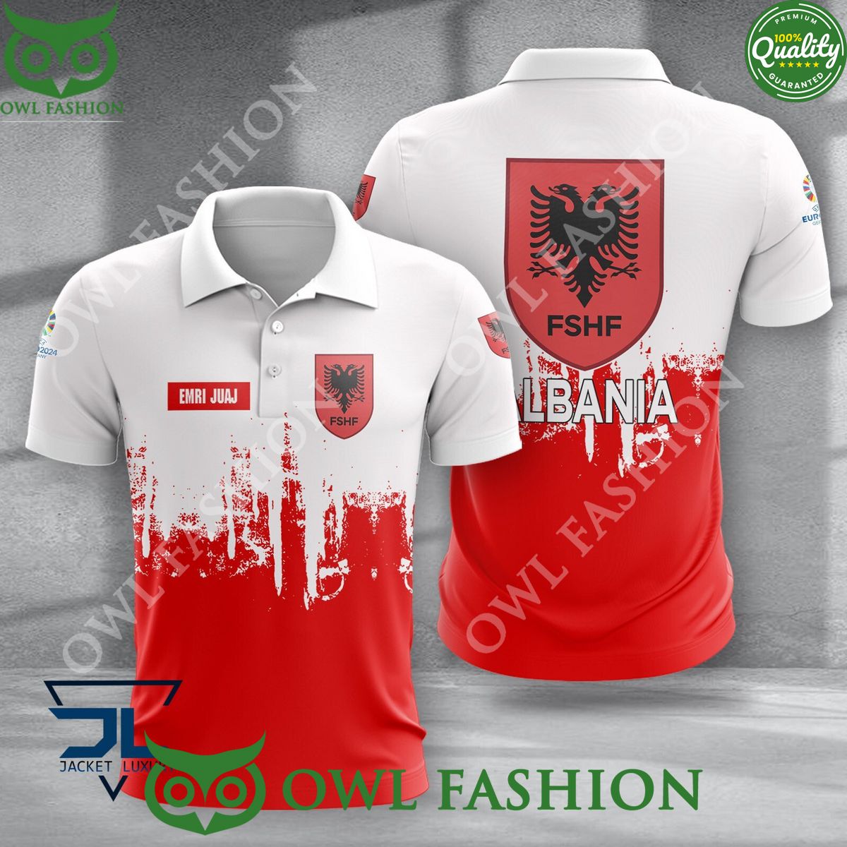 Albania National Football Euro Champion Personalized 3D Polo Shirt