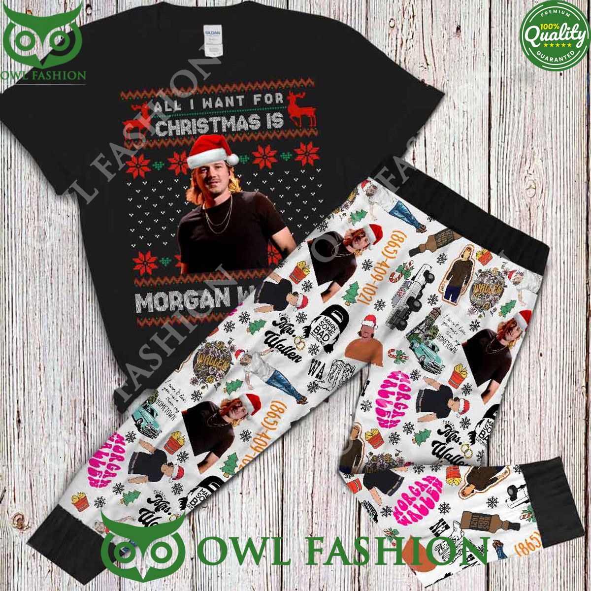 All I Want For Christmas is Morgan Wallen Best Music Pajamas Set