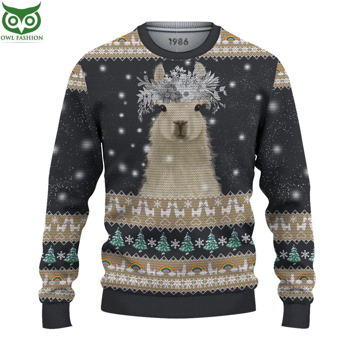 Amazing Llama Christmas Sweater 3D AOP Ugly Sweater Jumper