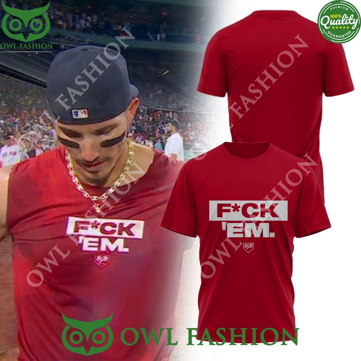 American baseball outfielder Jarren Duran Fck em t Shirt