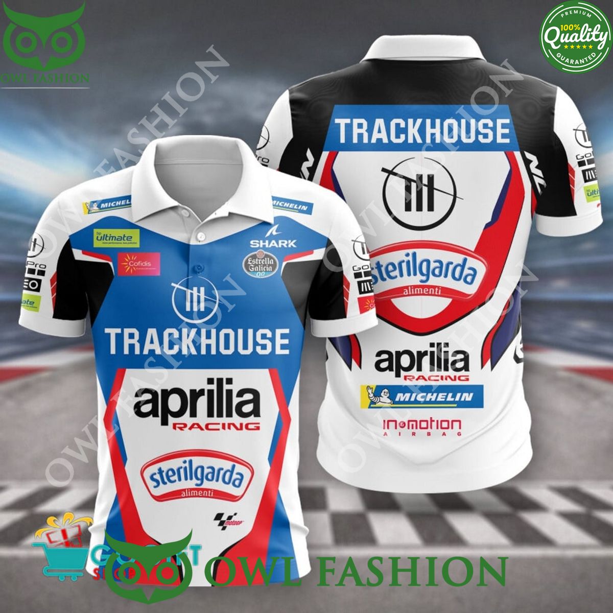 American motorsports Trackhouse Racing 2024 polo shirt collection