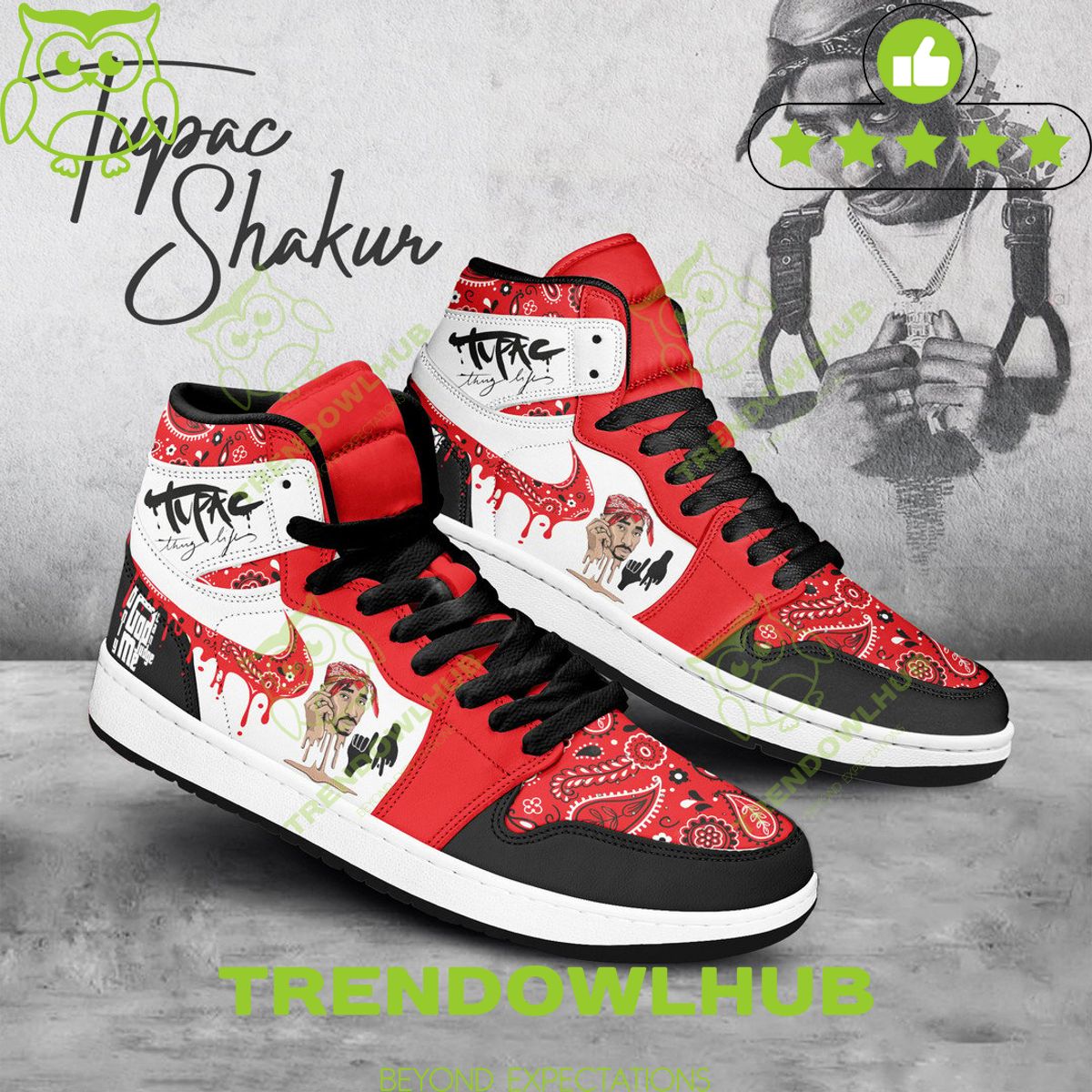 American rapper Tupac shakur Only God can Judge Me Air Jordan Sneaker