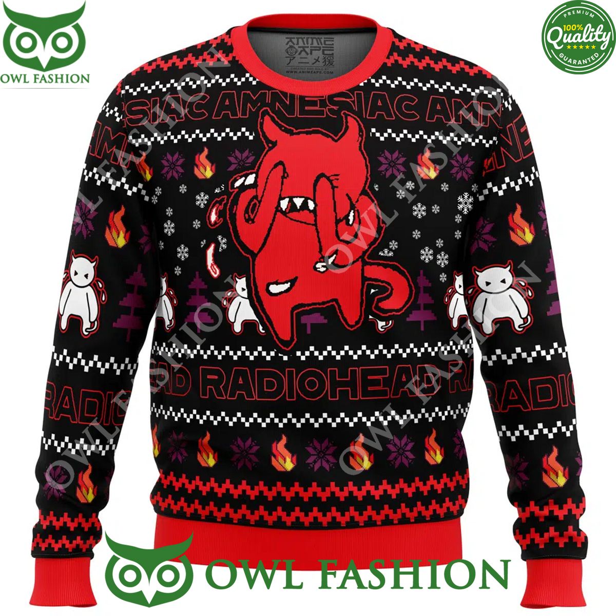 Amnesiac Radiohead Ugly Christmas Sweater Jumper