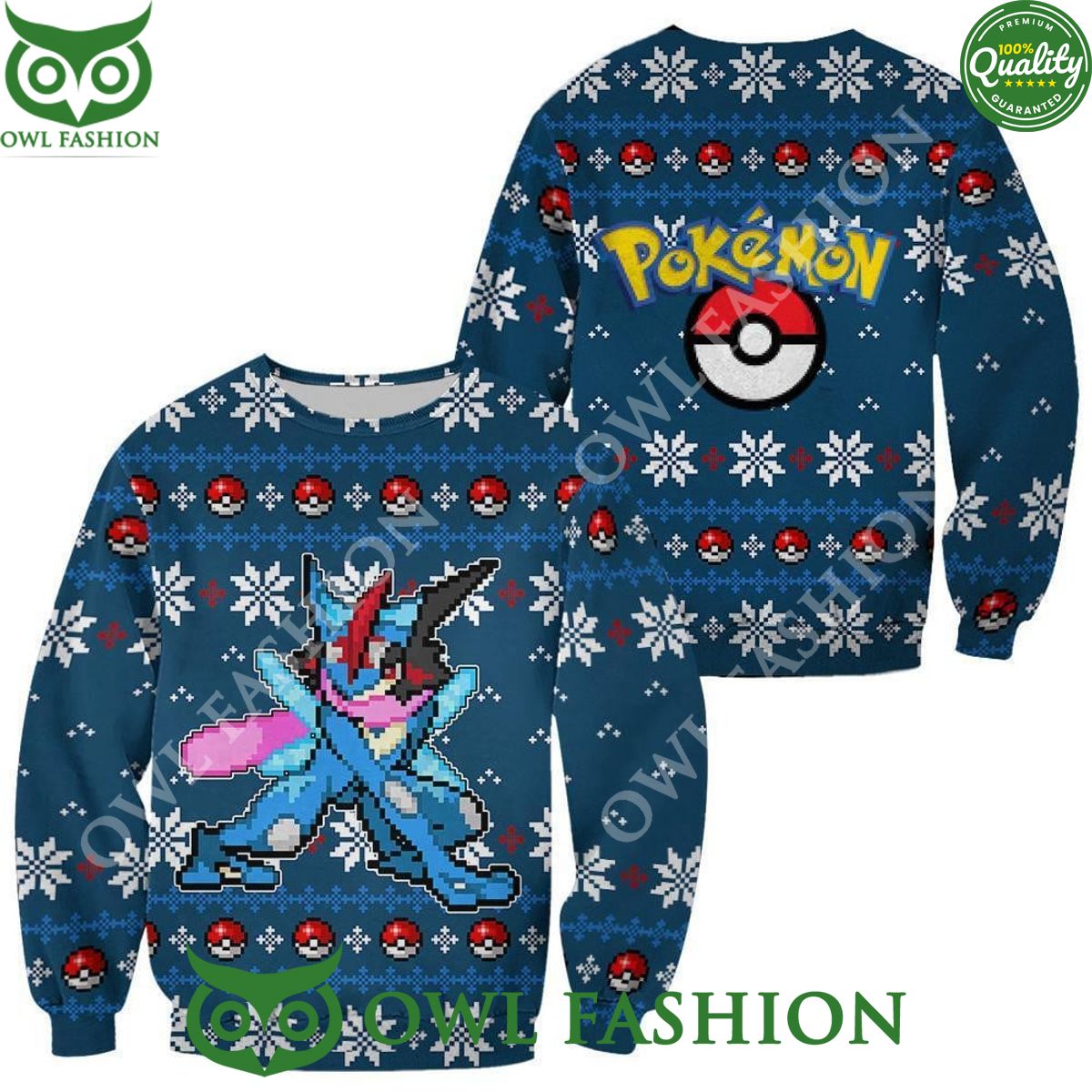 Anime Greeninja Ugly Christmas Sweater Custom Xmas Gift