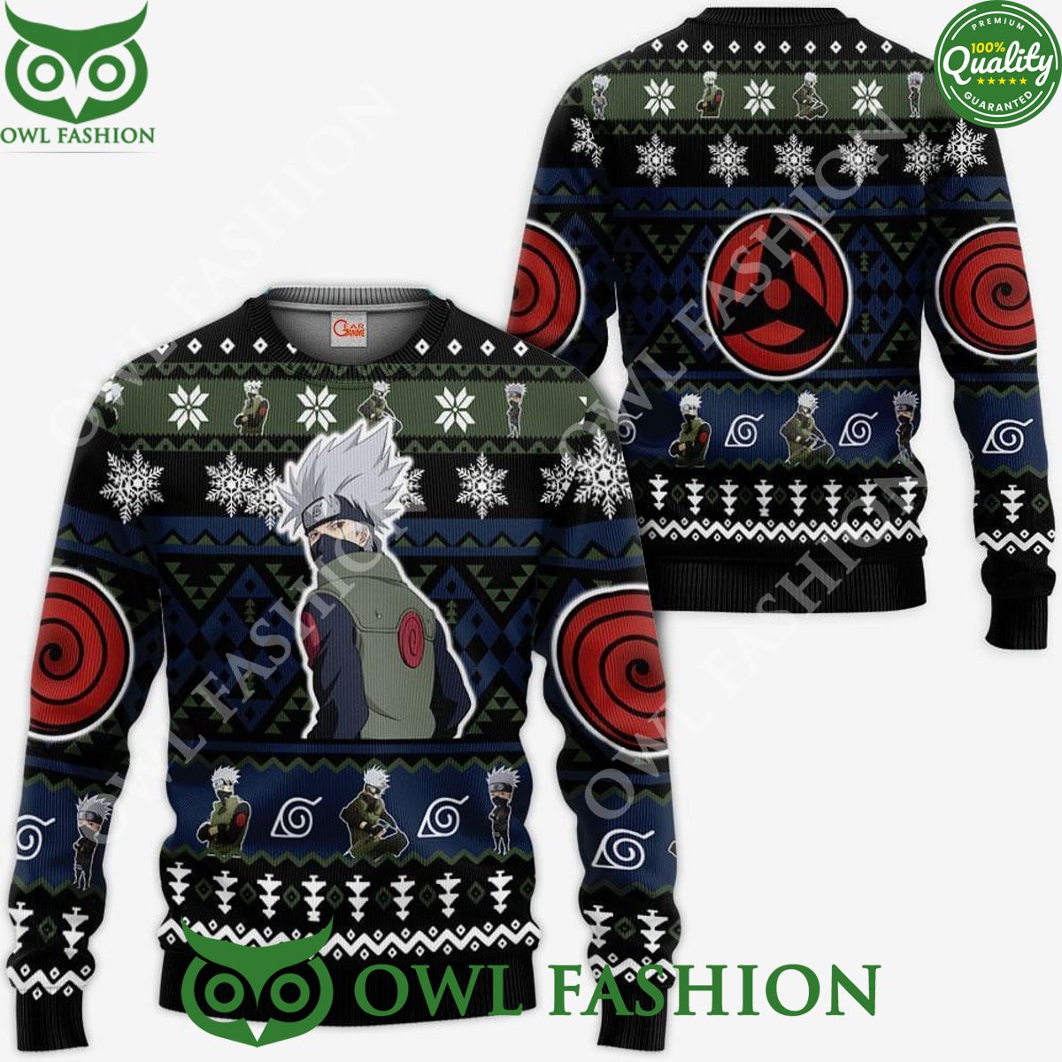 Anime Hatake Kakashi Ugly Christmas Sweater Custom Xmas Gifts 