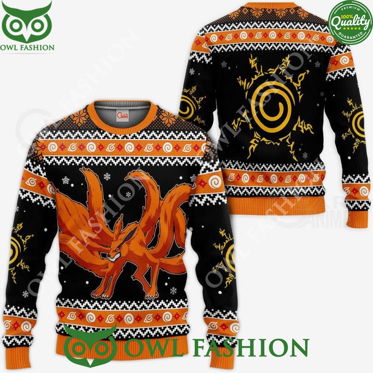 Anime Kurama Nine Tails Ugly Christmas Sweater Xmas Gift