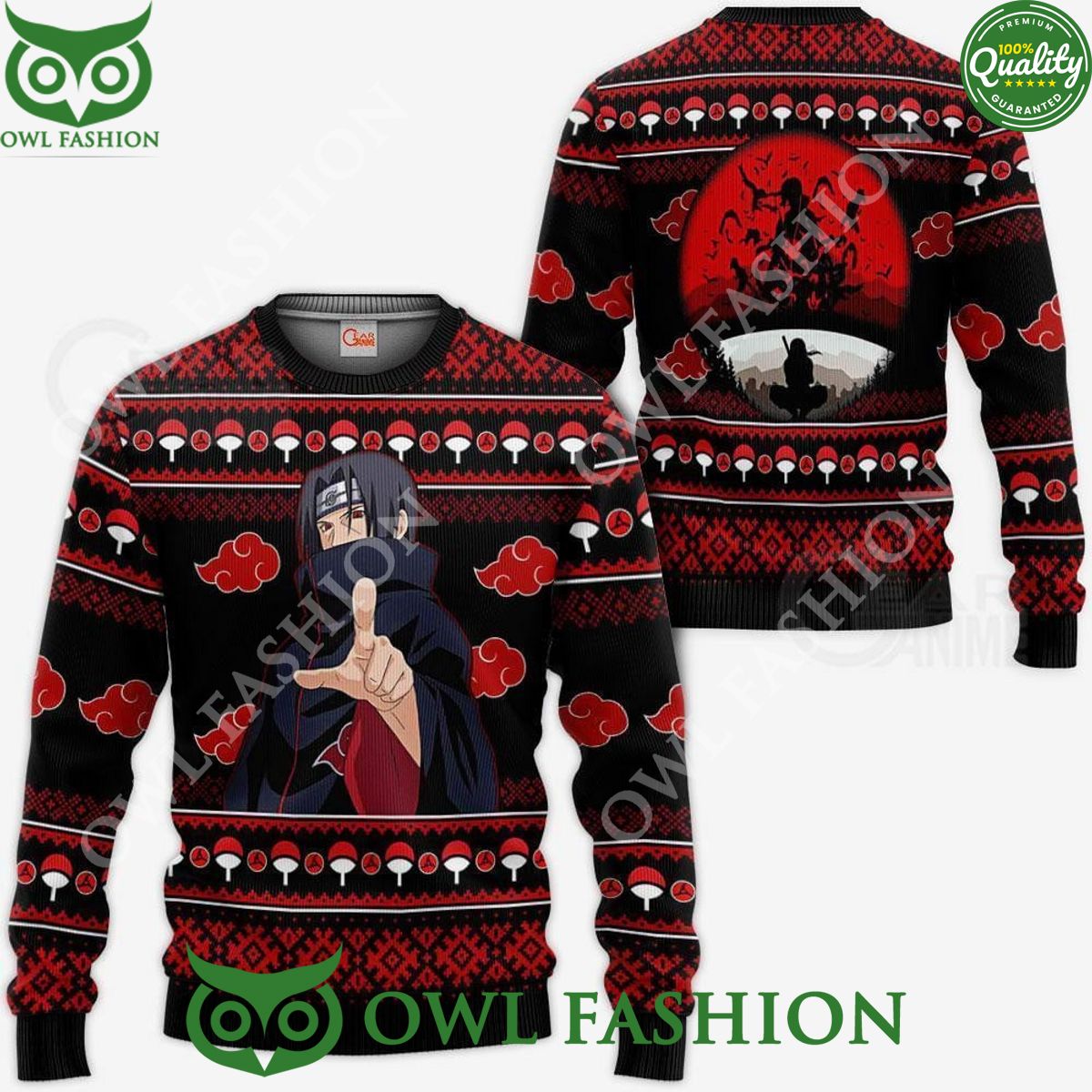 Anime Uchiha Itachi Ugly Christmas Sweater Akatsuki Xmas Gifts