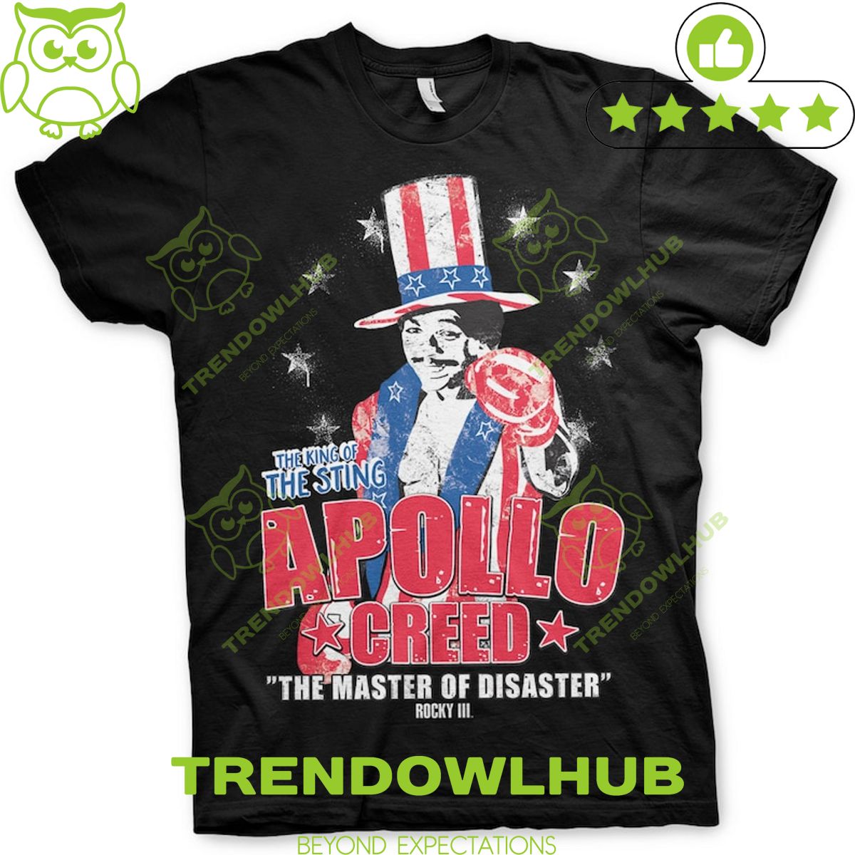 Apollo Creed Carl Weathers RIP The King of the sting the master of disaster Rocky III T Shirt