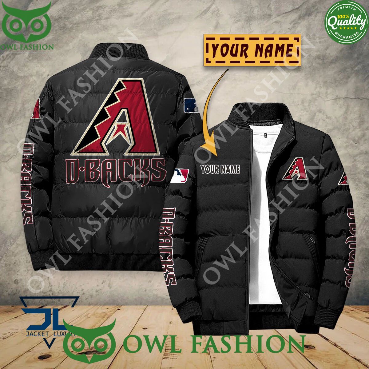 Arizona Diamondbacks Custom Name MLB Baseball Jacket Sport