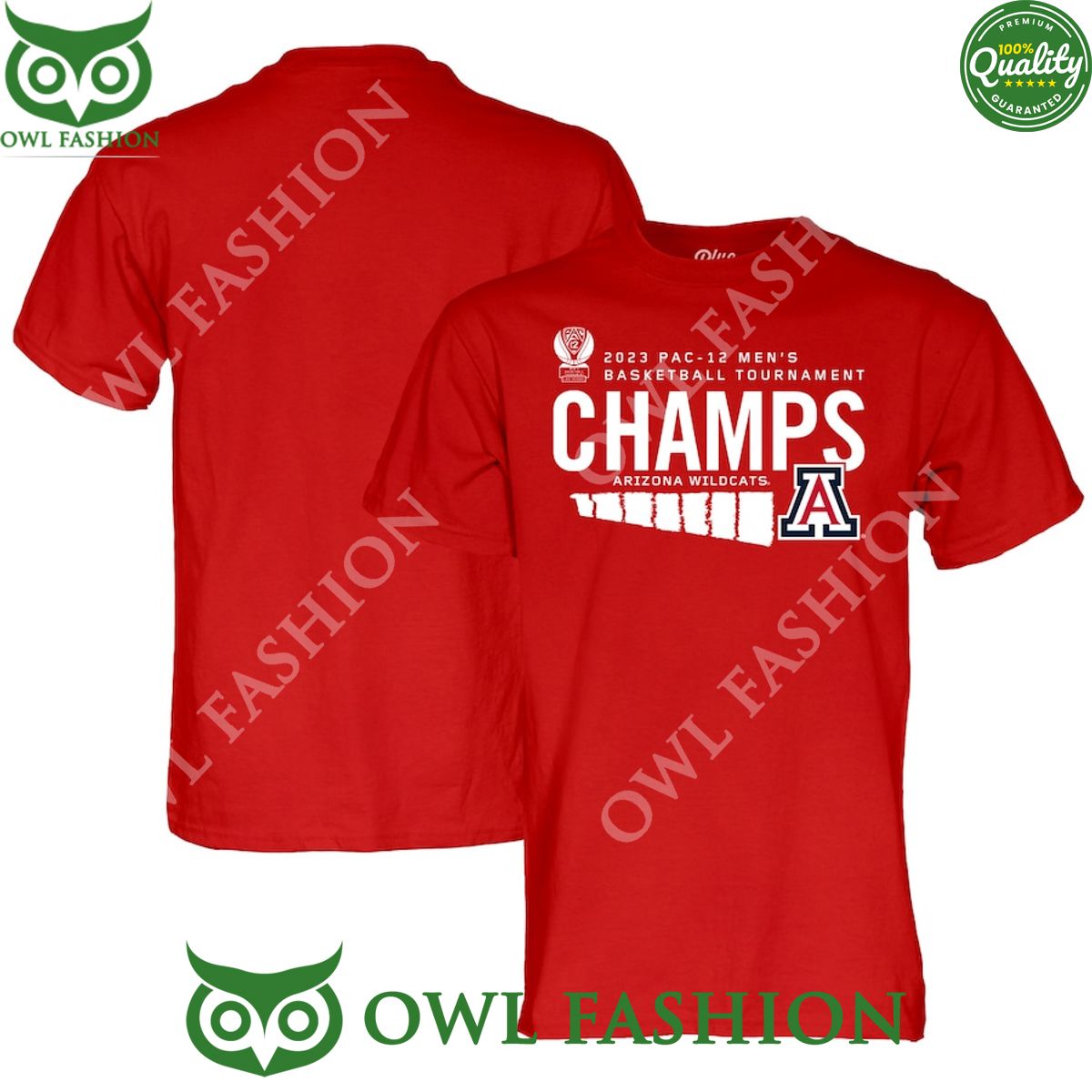 Arizona Wildcats 2023 PAC 12 Basketball Conference Tournament Champions Locker Room T Shirt