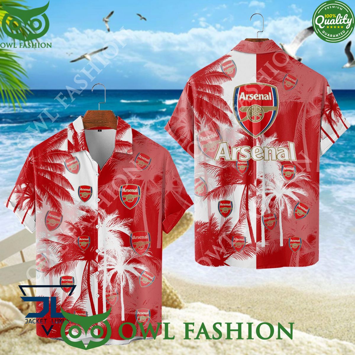 Arsenal F.C. EFL Cup football summer Hawaiian Shirt