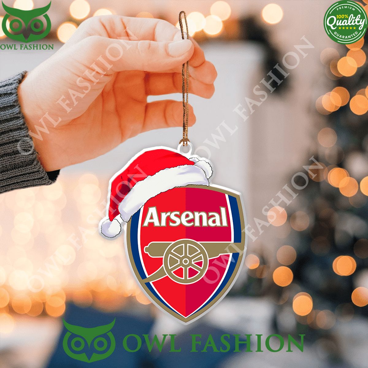 Arsenal Logo 2-Side Printed Ornament