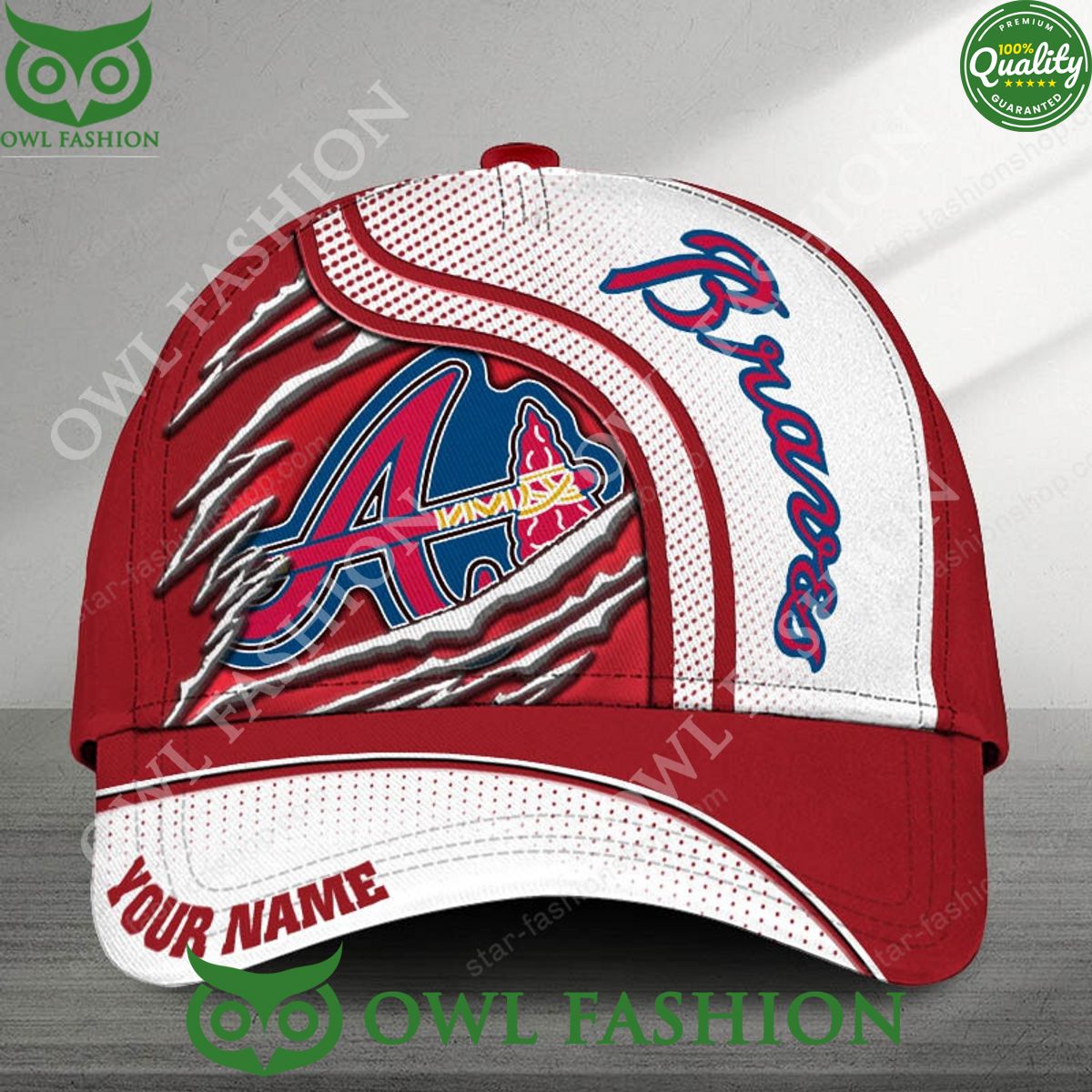 Atlanta Braves Personalized MLB Premium Classic Cap