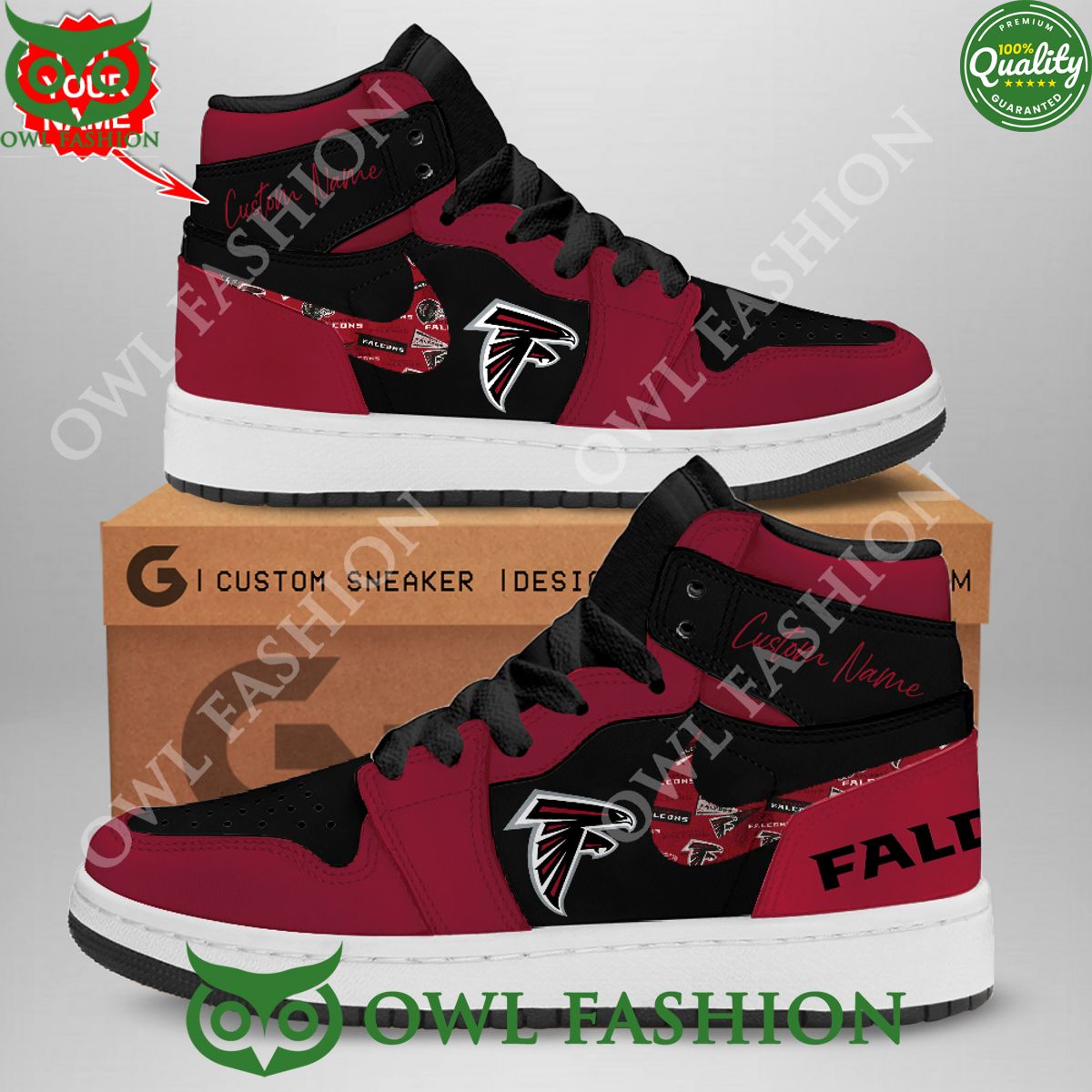 Atlanta Falcons Custom Name NFL Limited Air Jordan