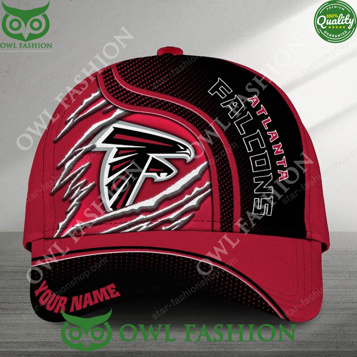 Atlanta Falcons Custom Name Printed Cap NFL