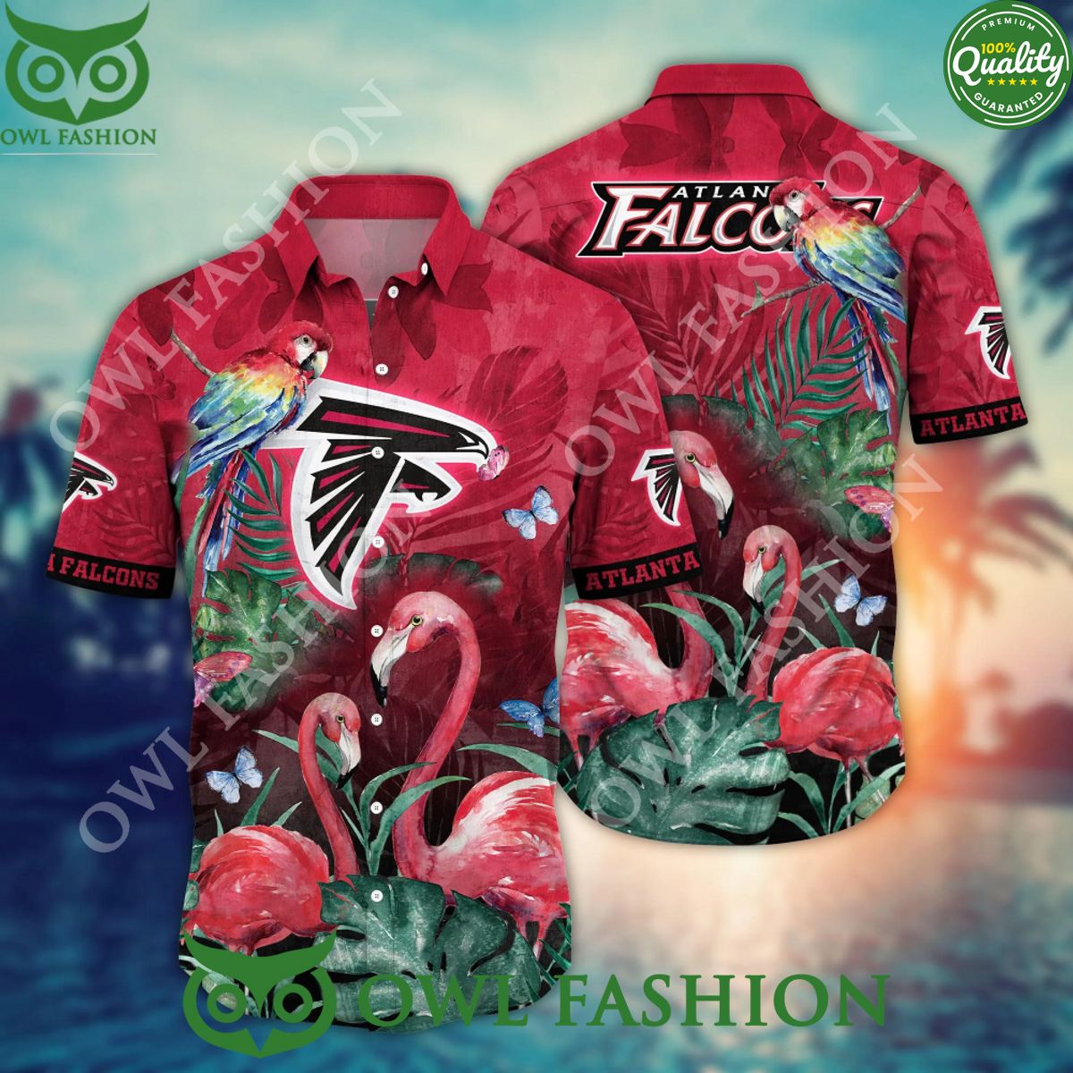 Atlanta Falcons NFL Floral Beach Summer 2024 Hawaiian Shirt Shorts