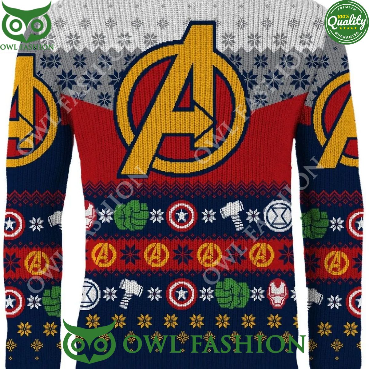 Avengers Assemble Knitted Christmas Jumper
